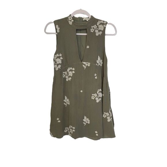 Honey Belle Green Floral Print Boho Dress | Size S - Picture 1 of 3